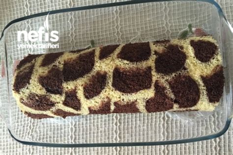 zürafa desenli kek tarifi